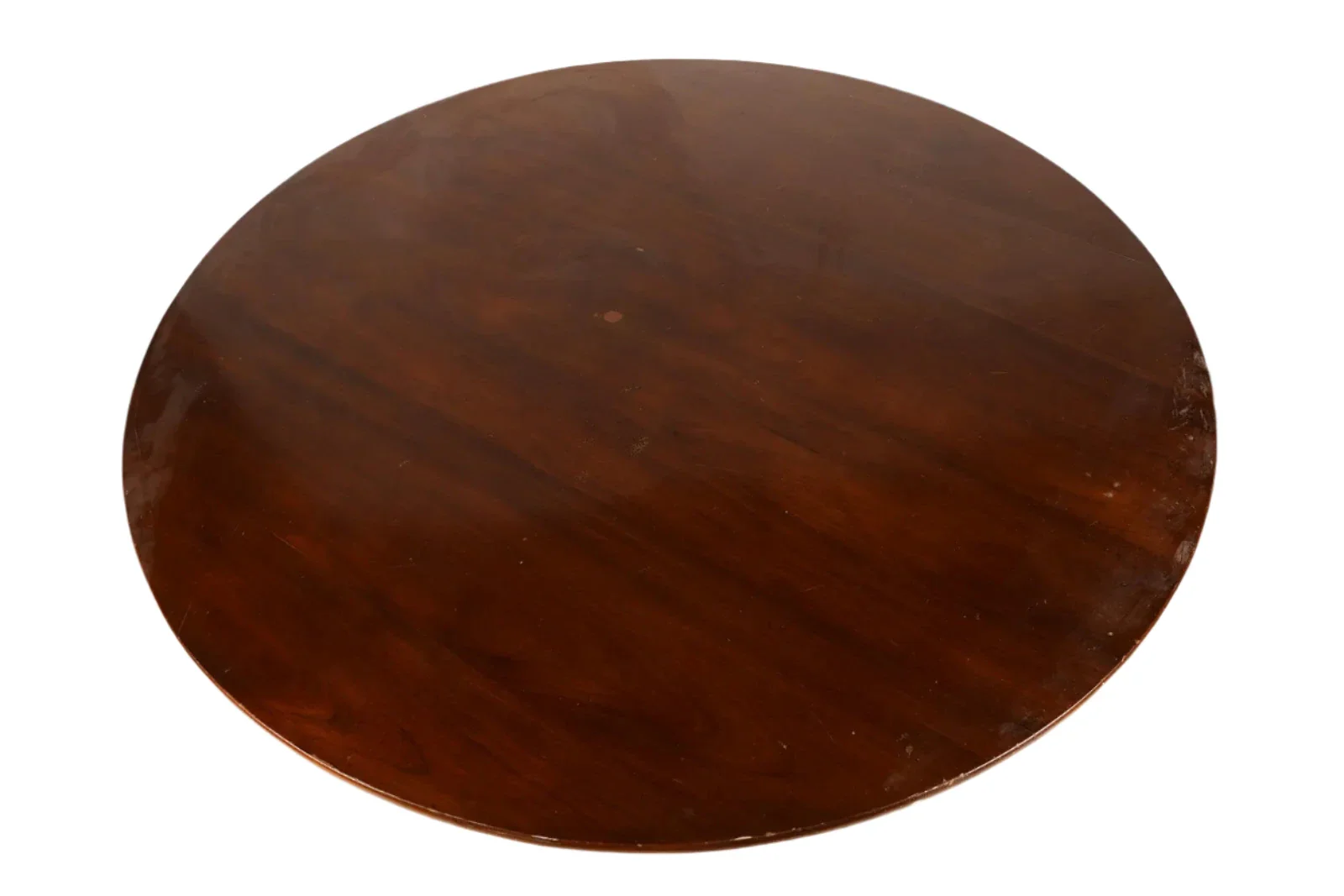 AF1-014: ANTIQUE EARLY 20th CENTURY ENGLISH REGENCY STYLE MAHOGANY 60" DIAMETER DINING TABLE - Image 3