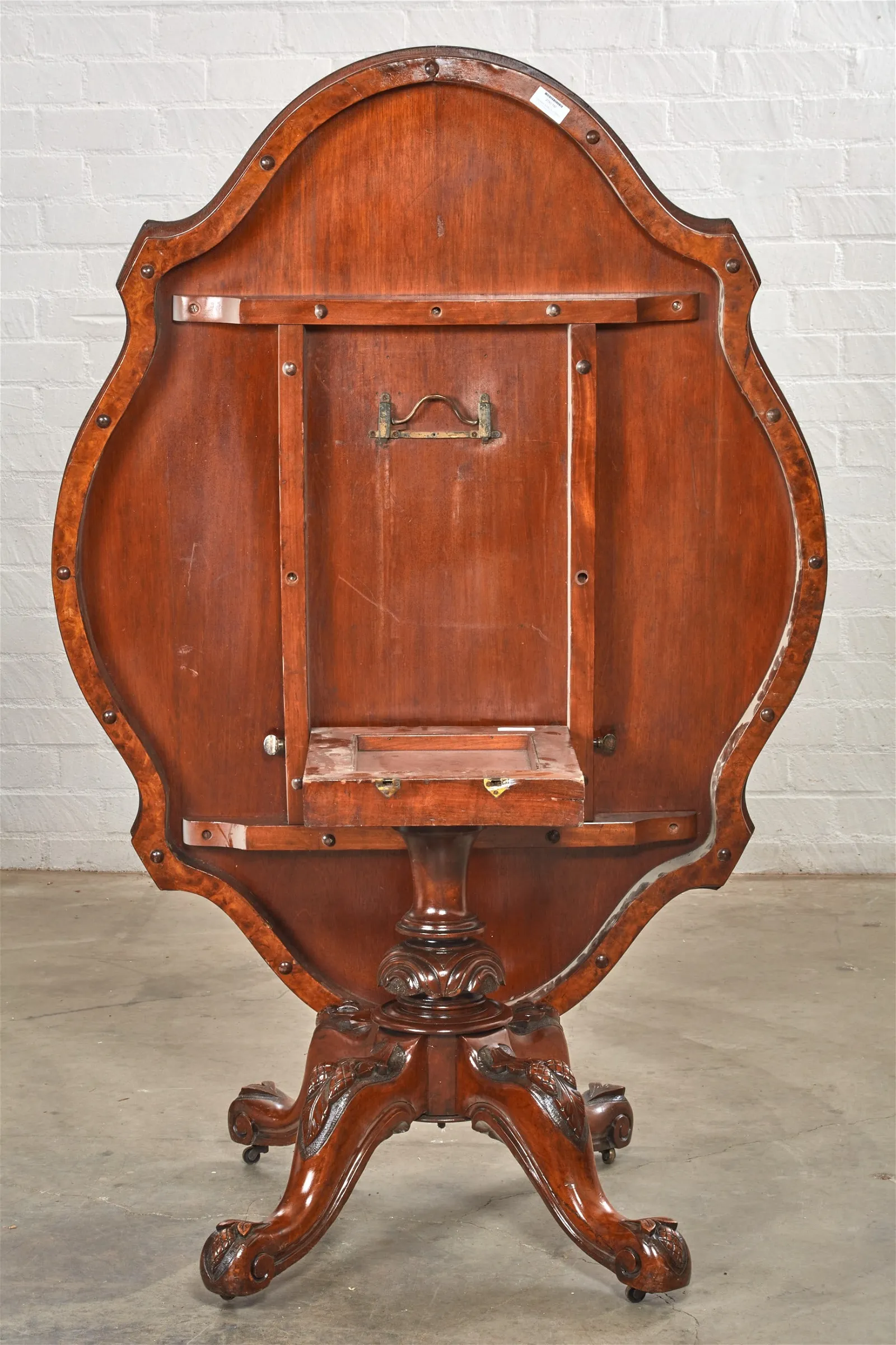 AF1-045: Antique English Victorian Mahogany Dining or Breakfast Table Circa 1870's - Image 3
