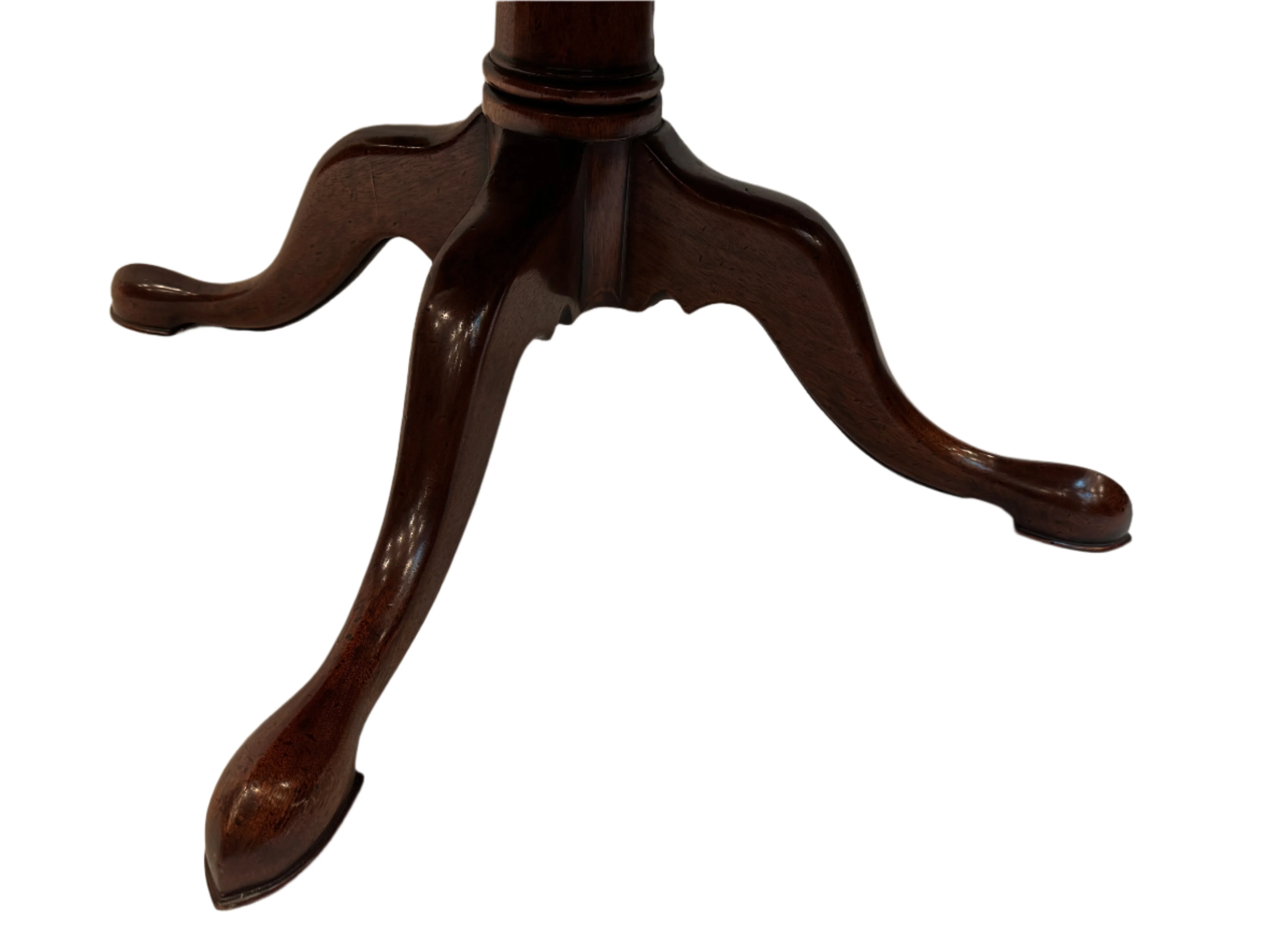 AF1-134: Burton Ching Georgian Mahogany Rent Table With Tooled Leather Top Late 20th Century - Image 10