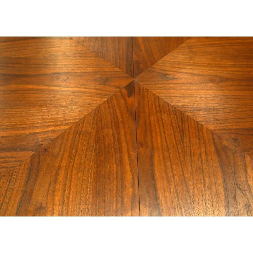 AF1-147: John Keal for Brown Saltman Mid Century Modern Walnut Dining Table With Two Leaves - Image 4