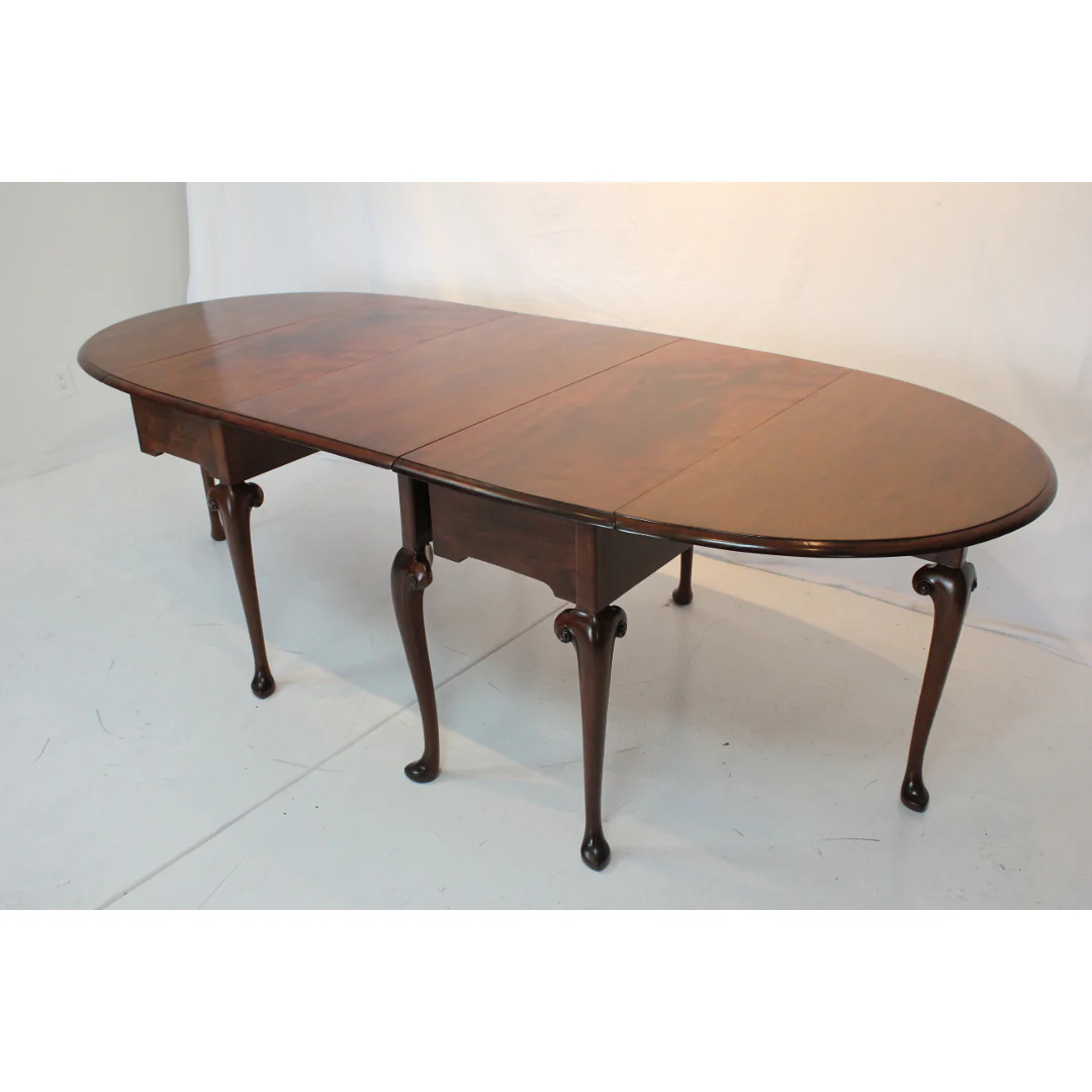 AF1-154: Antique Early 19th Century Georgian Double Drop-Leaf Gateleg Table with Highly Figured Mahogany - Image 4