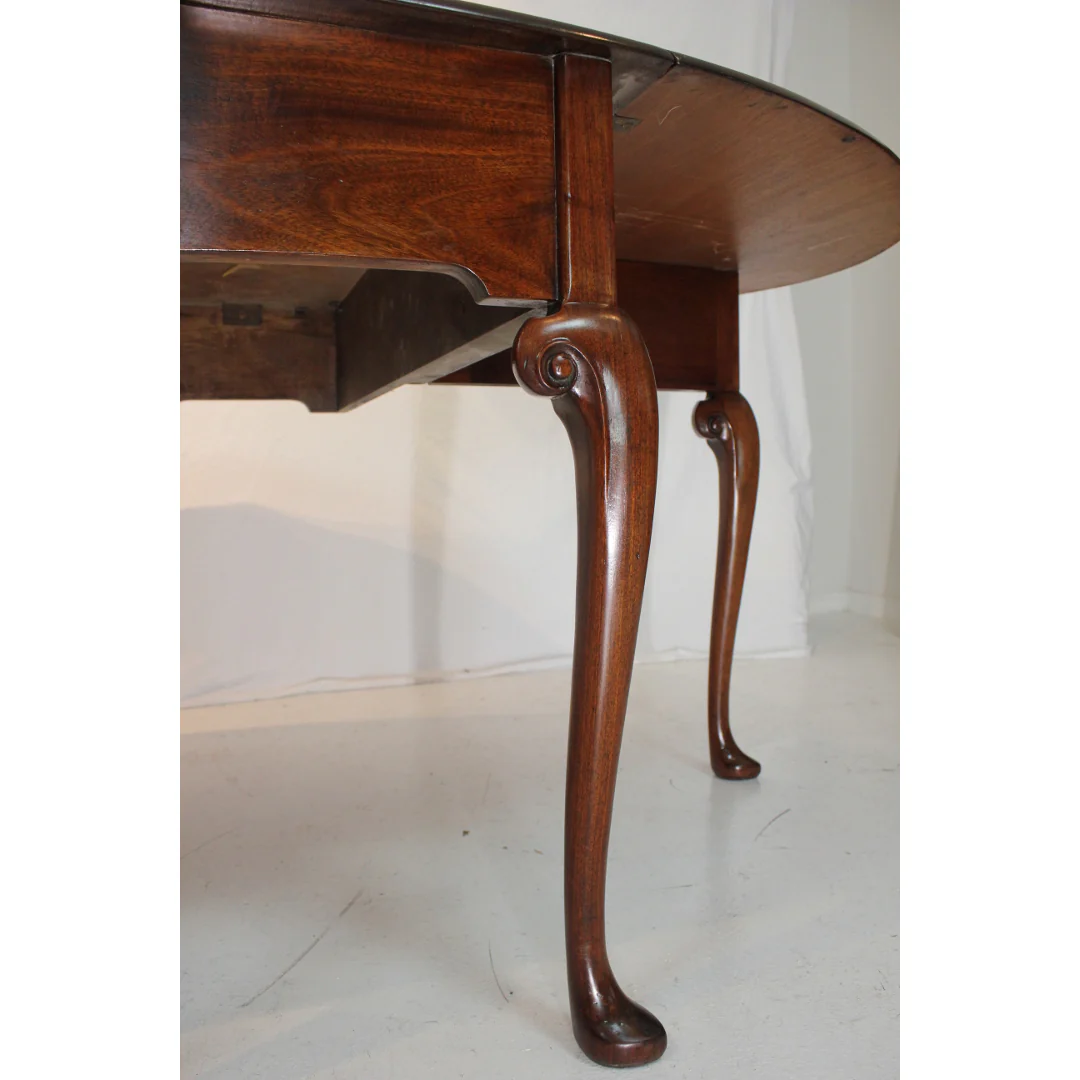 AF1-154: Antique Early 19th Century Georgian Double Drop-Leaf Gateleg Table with Highly Figured Mahogany - Image 5