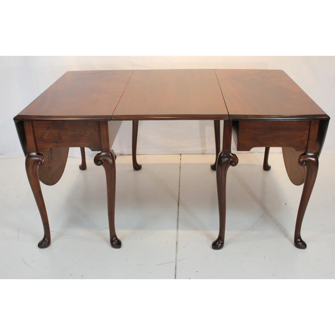 AF1-154: Antique Early 19th Century Georgian Double Drop-Leaf Gateleg Table with Highly Figured Mahogany - Image 7