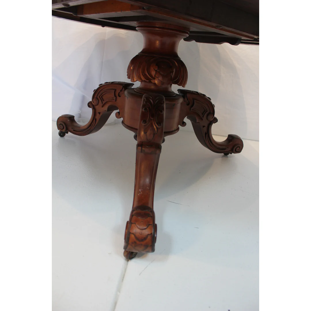 AF1-234: Antique Mid 19th Century English Mahogany Dining or Breakfast Table - Image 3