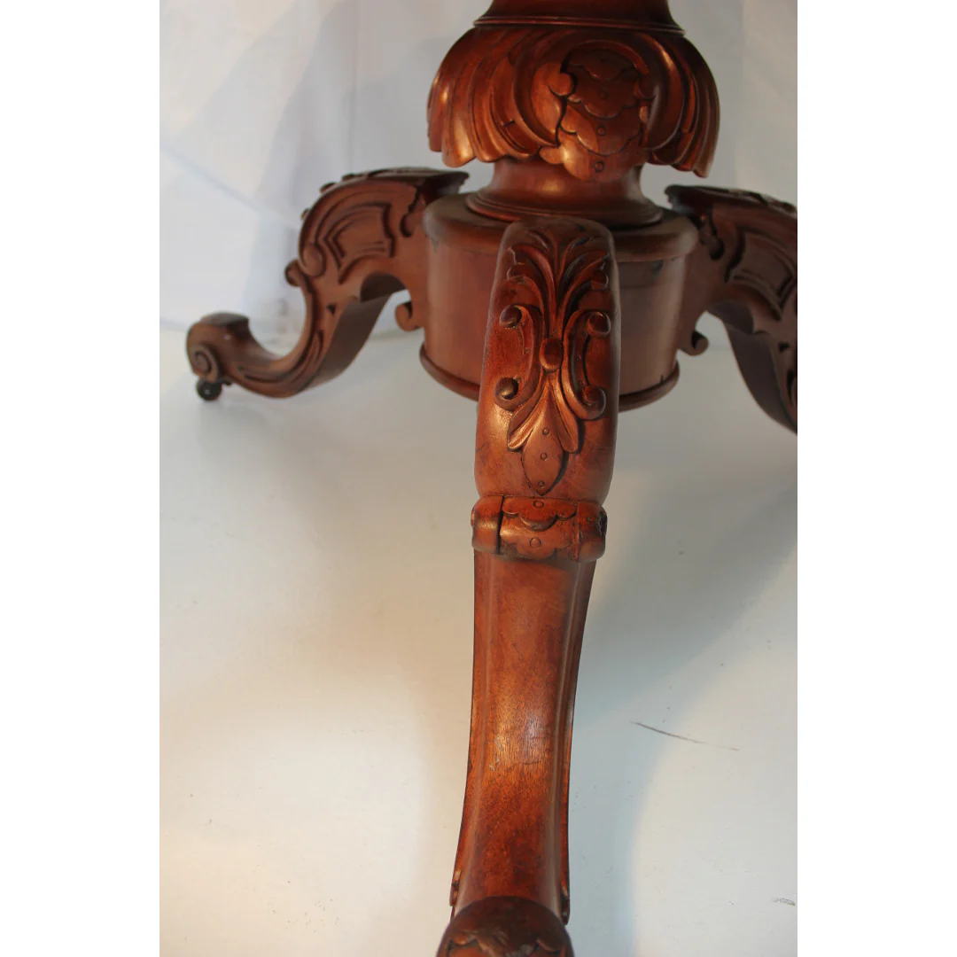 AF1-234: Antique Mid 19th Century English Mahogany Dining or Breakfast Table - Image 4