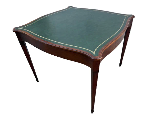 AF1-249: Antique American Federal Style Mahogany Games Table Circa 1900 - Image 3