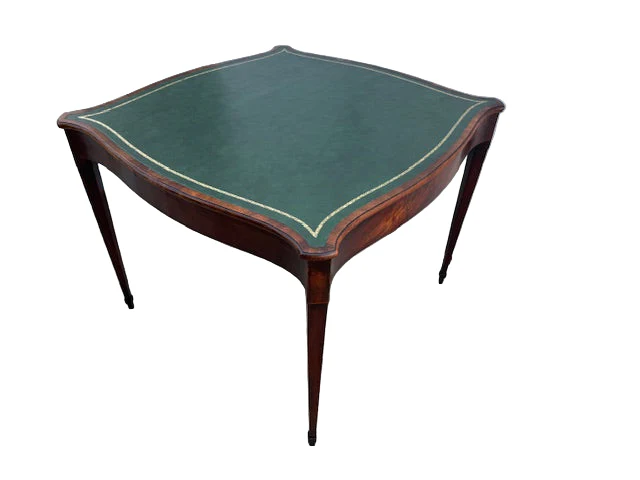 AF1-249: Antique American Federal Style Mahogany Games Table Circa 1900 - Image 8