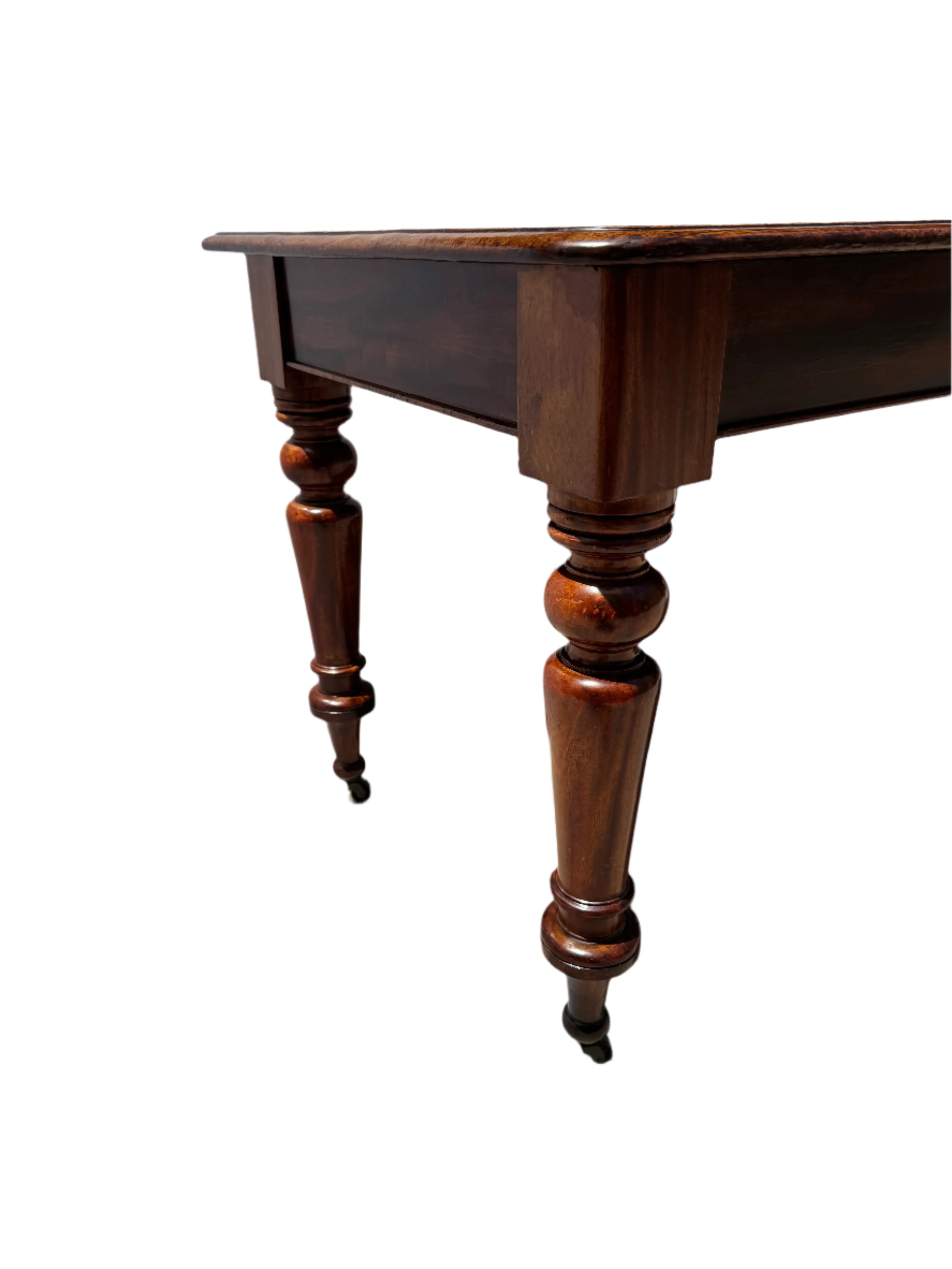 AF1-320: Antique American Classical Single Plank Mahogany Farm Table Mid 19th Century - Image 11