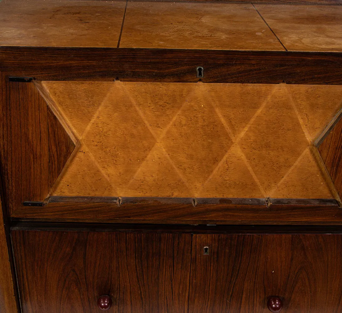 AF3-043: Osvaldo Borsani Designed Rosewood Bar Cabinet Circa 1950 - Image 3