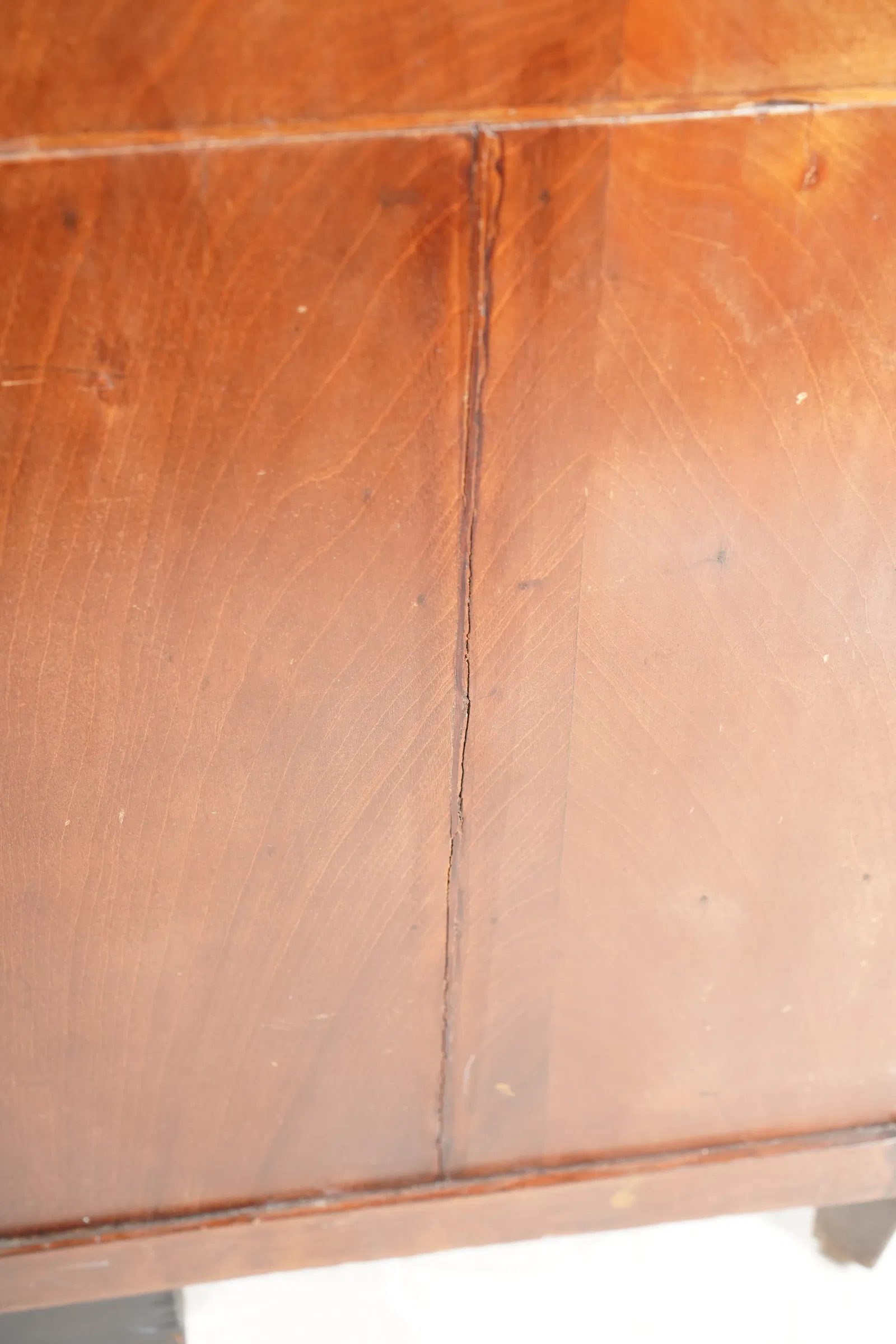 AF5-024: Antique Circa 1815 French Bourbon Restoration Flame Mahogany Cylinder Desk - Image 12