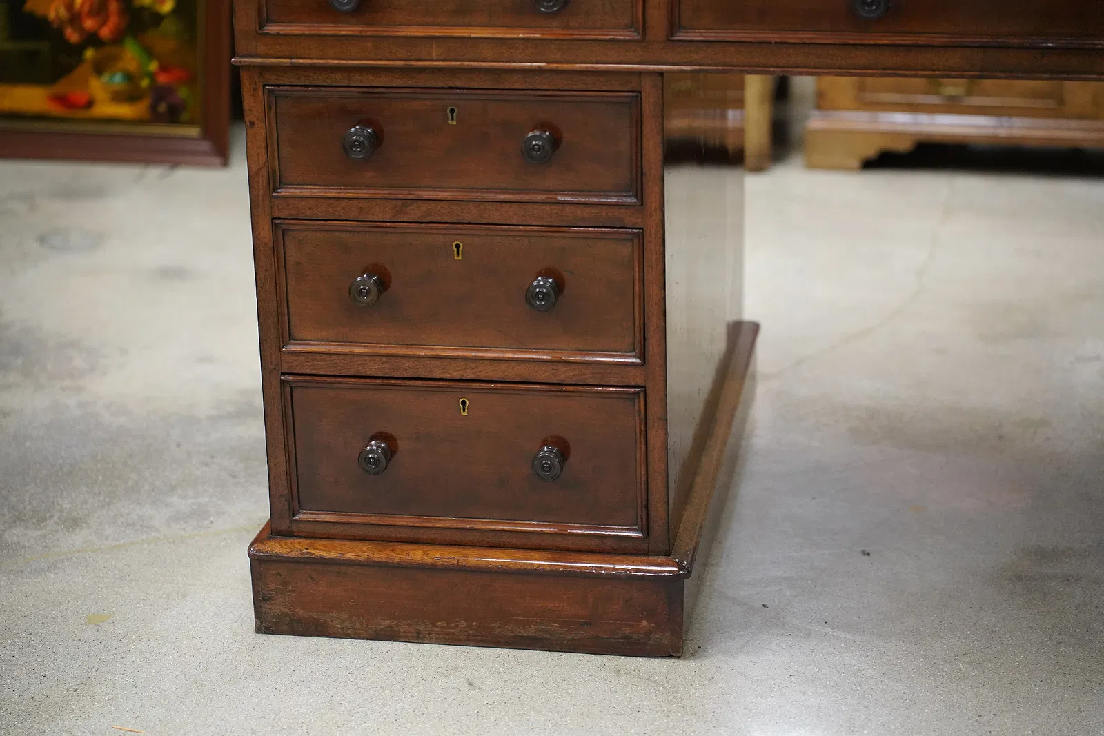 AF5-055: Antique English Mahogany Early Victorian Roll Top Desk By James Winter & Son - Image 5