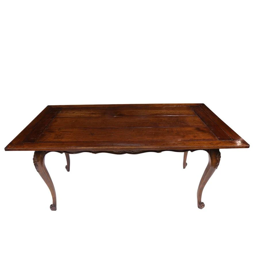 AF5-121: ANTIQUE LATE 20TH CENTURY LOUIS XV STYLE BUREAU PLAT DESK - Image 3