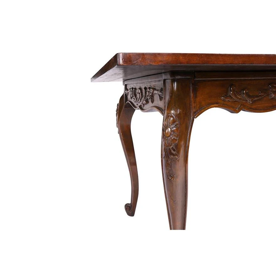 AF5-121: ANTIQUE LATE 20TH CENTURY LOUIS XV STYLE BUREAU PLAT DESK - Image 4