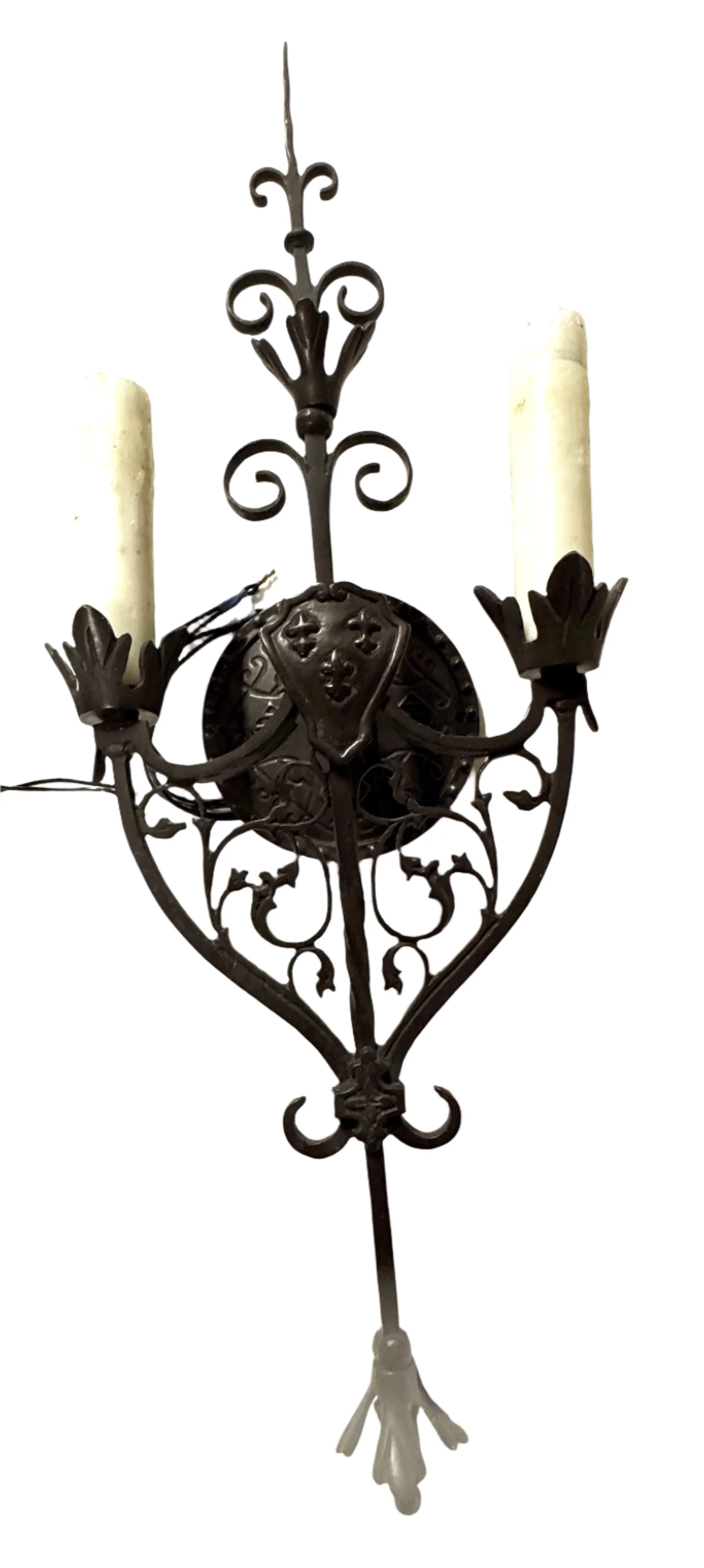 AL3-016: Pair of Spanish Colonial Sconces Made By 20th Century Lighting - Image 3