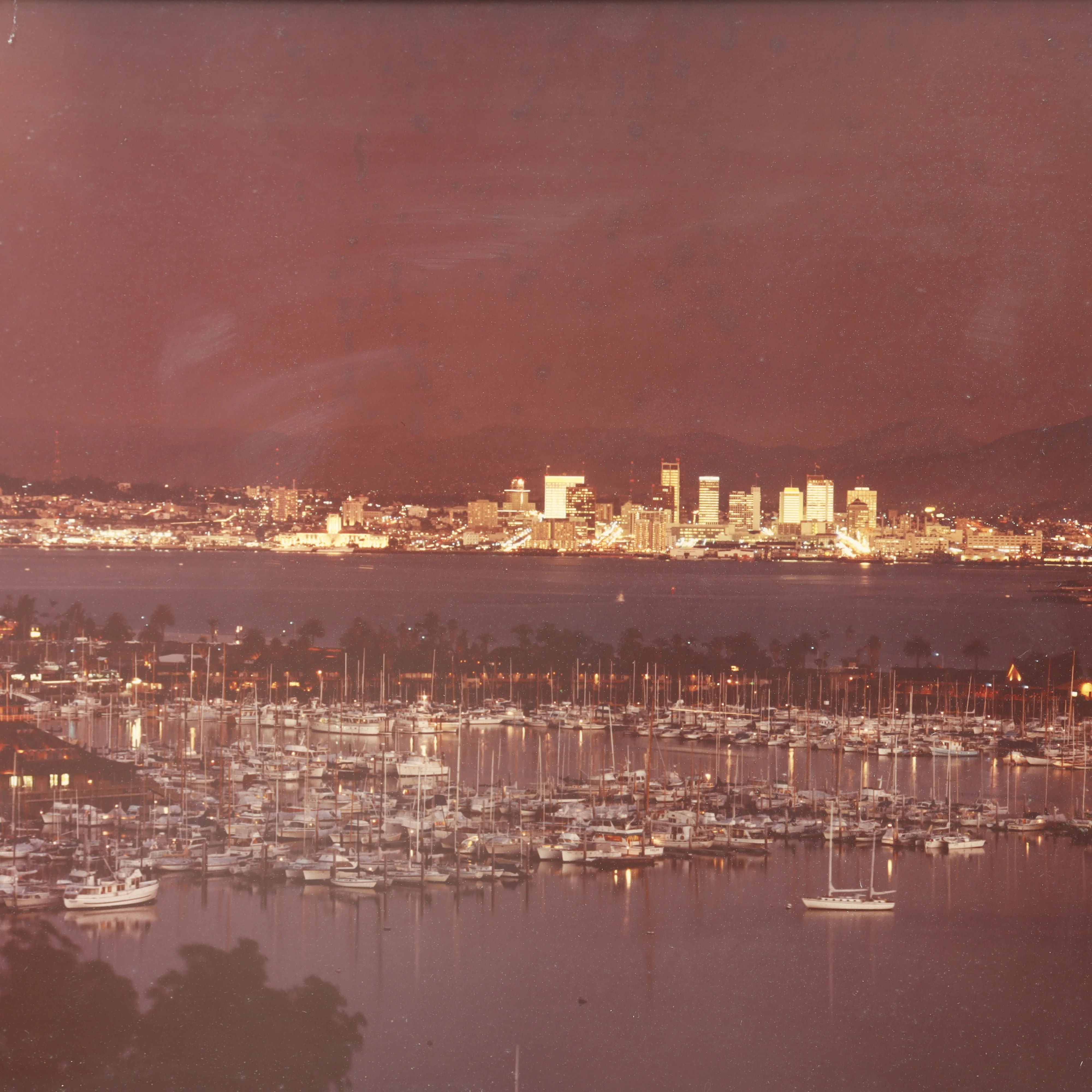AW12-010: Famous Photograph of San Diego Skyline From Shelter Island Circa 1970's - Image 3