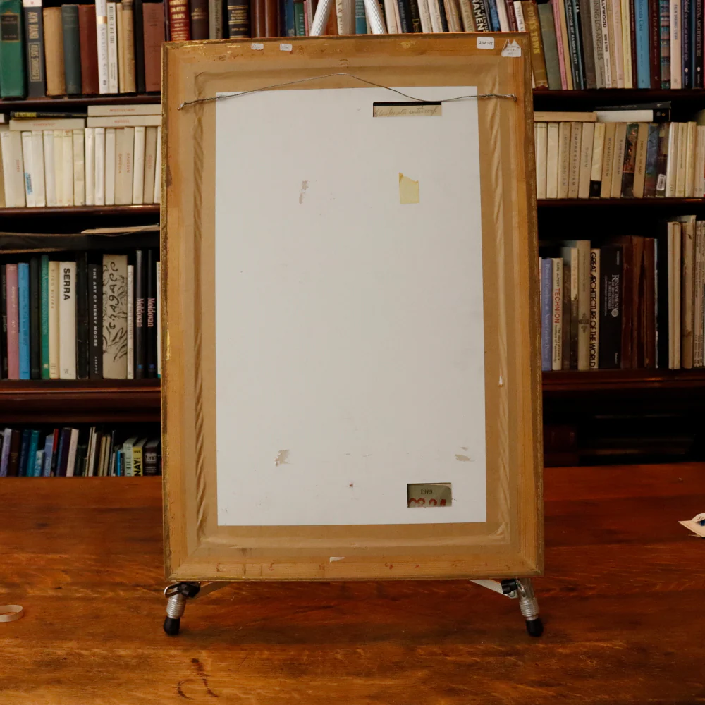 AW3-239: Alfred Basel St. George Slaying the Dragon Watercolor and Ink on Paper Circa 1890 - Image 9